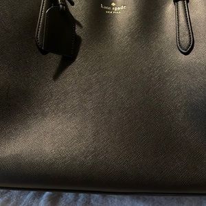 Large black leather Kate Spade shoulder bag. Like new, no markings or defects.
